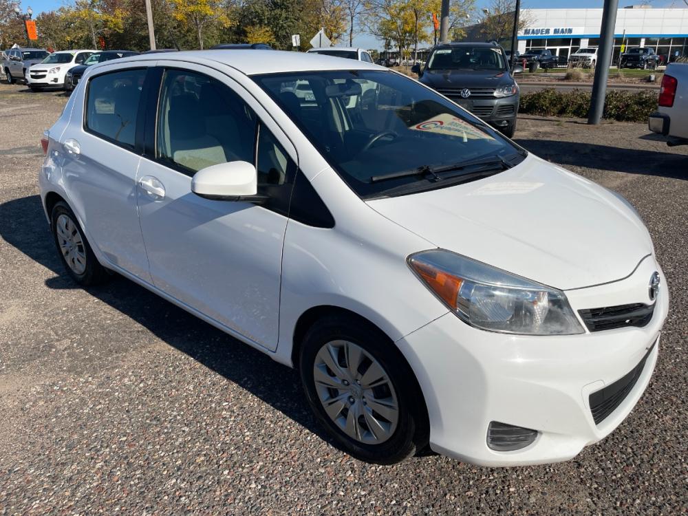 2014 Toyota Yaris LE 5-Door AT (JTDKTUD30ED) with an 1.5L L4 DOHC 16V engine, 4-Speed Automatic transmission, located at 434 West Main Street, Anoka, MN, 55303, (763) 576-9696, 45.201759, -93.396706 - Photo #1