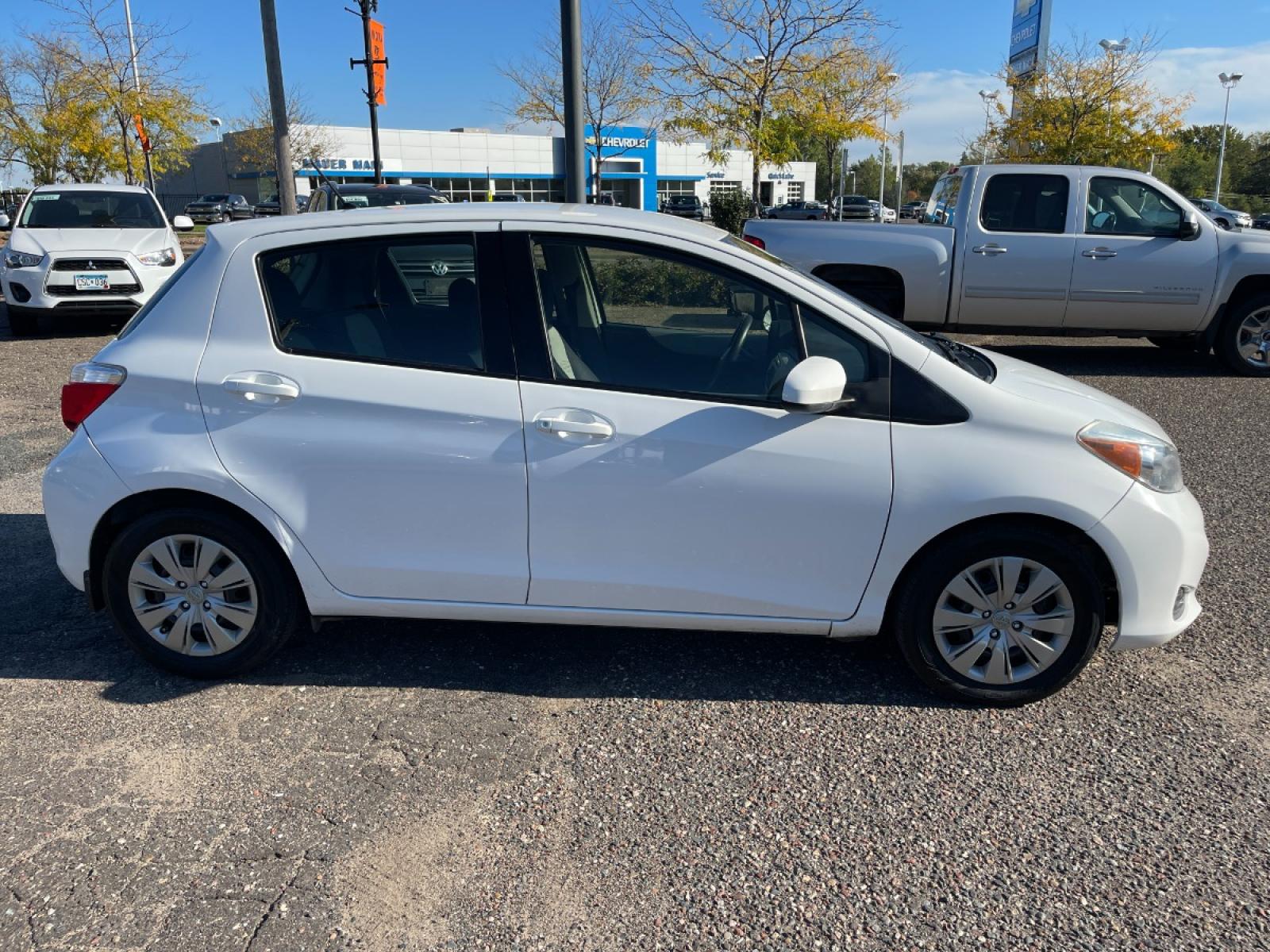 2014 Toyota Yaris LE 5-Door AT (JTDKTUD30ED) with an 1.5L L4 DOHC 16V engine, 4-Speed Automatic transmission, located at 434 West Main Street, Anoka, MN, 55303, (763) 576-9696, 45.201759, -93.396706 - 3 OWNER / NO ACCIDENTS MULTI-POINT 