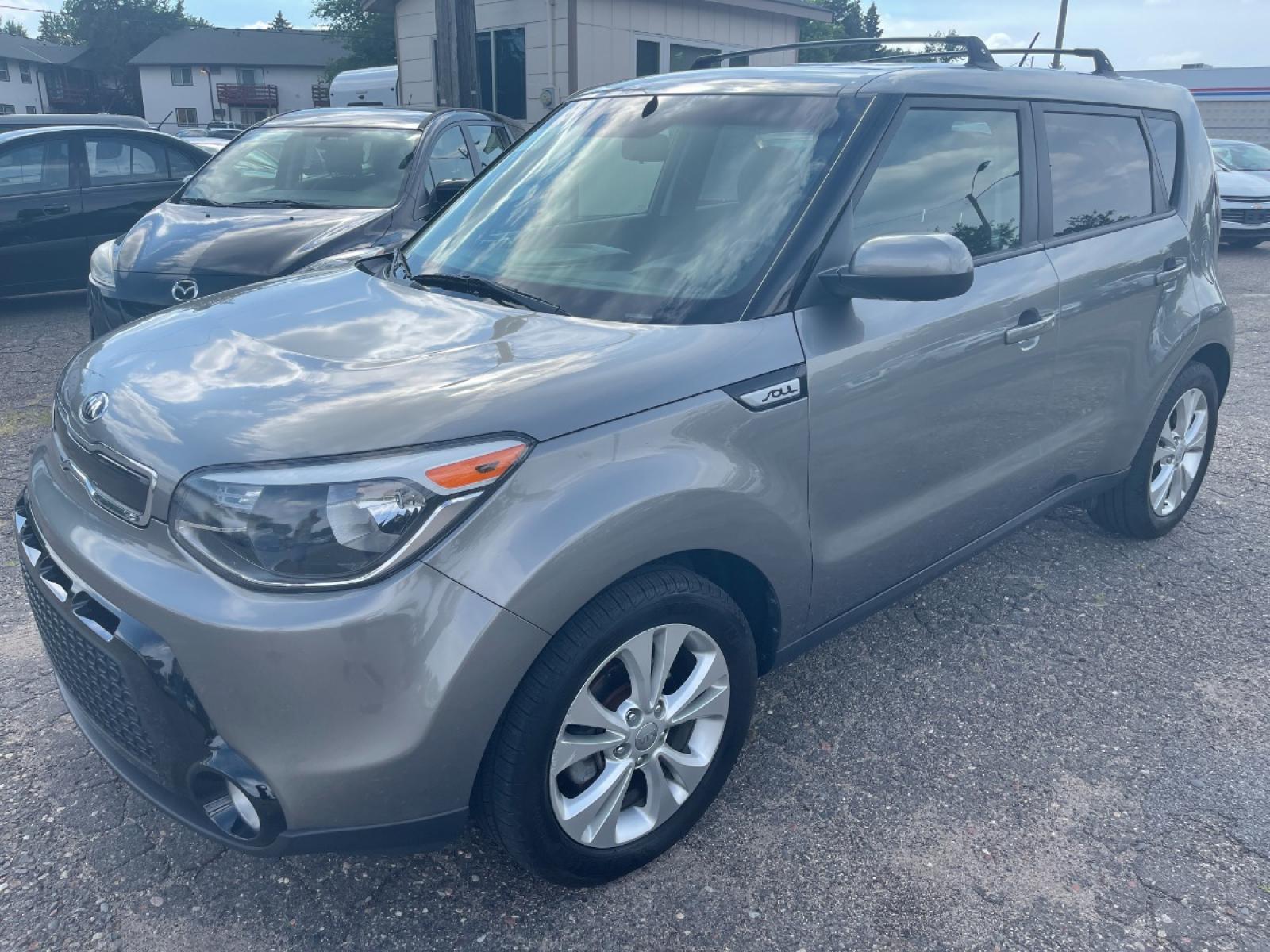 2016 Kia Soul + (KNDJP3A50G7) with an 2.0L L4 DOHC 16V engine, AUTOMATIC transmission, located at 434 West Main Street, Anoka, MN, 55303, (763) 576-9696, 45.201759, -93.396706 - 2 OWNER / NO ACCIDENTS MULTI-POINT "PERFORMANCE" INSPECTION PERFORMED: Transmission/clutch, Engine performance, Brakes, Steering, Heater/Air Conditioning, Instruments/Controls, Headlights/fog lights, Brake/back-up lights, Interior/warning lights, Turn signals/flashers MULTI-POINT "UNDER HOOD" - Photo #0