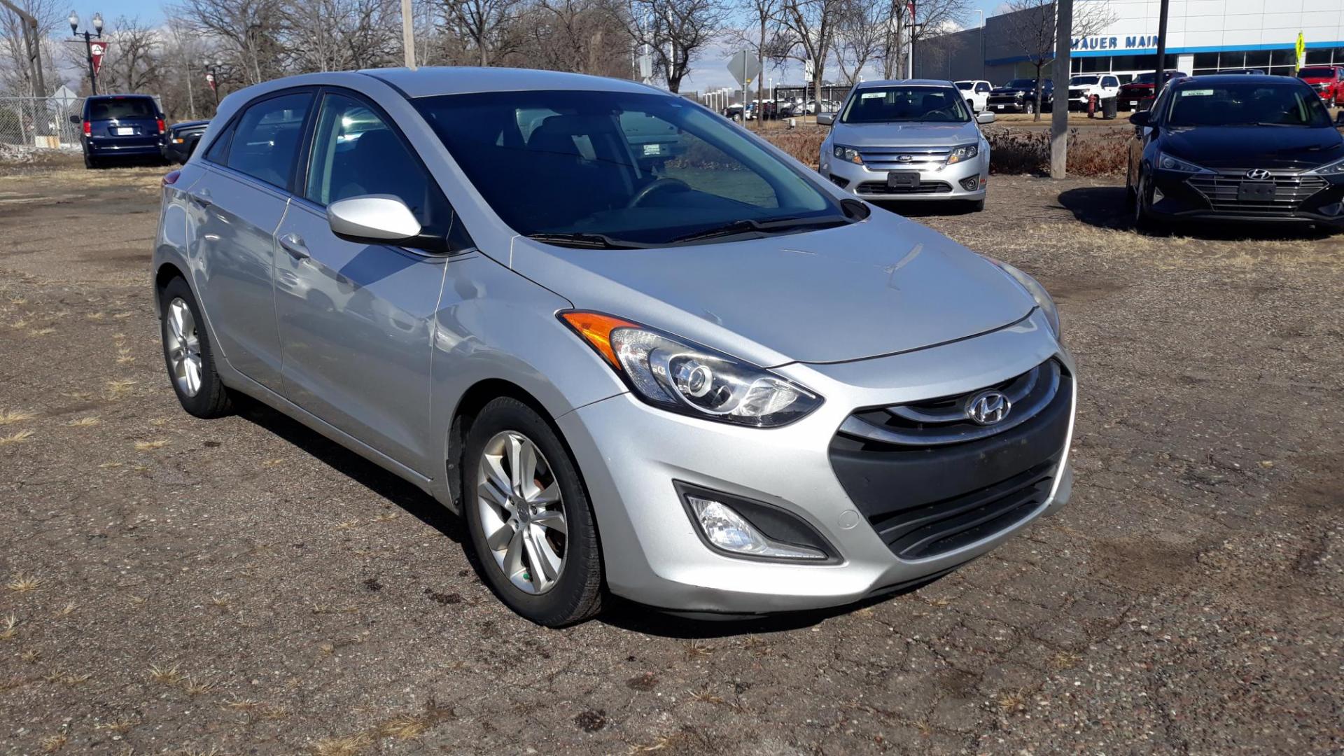 2014 SILVER /BLACK Hyundai Elantra GT A/T (KMHD35LH1EU) with an 2.0L L4 16V DOHC engine, 6-Speed Automatic transmission, located at 434 West Main Street, Anoka, MN, 55303, (763) 576-9696, 45.201759, -93.396706 - Photo#2