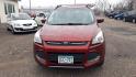 2014 RED /BLACK Ford Escape SE FWD (1FMCU0GX7EU) with an 1.6L L4 DOHC 16V engine, 6-Speed Automatic transmission, located at 434 West Main Street, Anoka, MN, 55303, (763) 576-9696, 45.201759, -93.396706 - 2014 FORD ESCAPE SE 2WD. Air Conditioning; Power Windows; Power Locks; Power Steering; Tilt Wheel; AM/FM CD/MP3; Satellite; AM/FM CD/DVD; Sentry Key; Keyless Entry; Alarm; Available; Dual Front Airbags; Side Airbags; Head Airbags; Rear Head Airbags; Active Seatbelts; All Wheel ABS - Photo#1